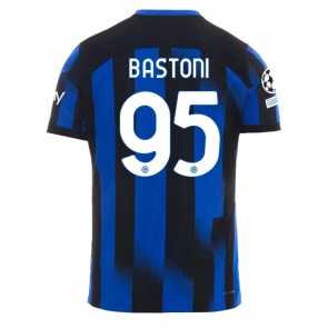 Inter Milan Alessandro Bastoni #95 Replika Hjemmebanetrøje 2023-24 Kortærmet